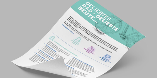 Fahrraddiebstahl vorbeugen!